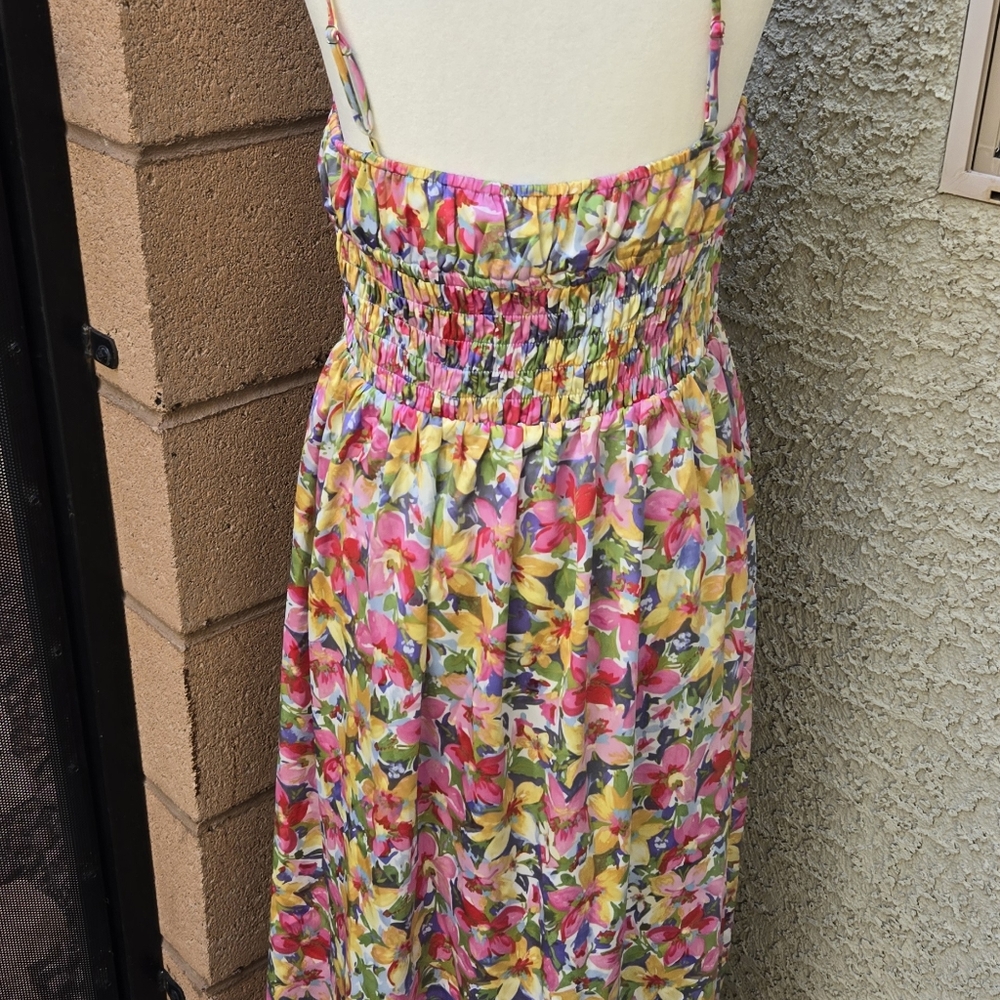 ASTR The Label Smocked Fully Lined Floral Maxi Dress - Picture 8 of 11